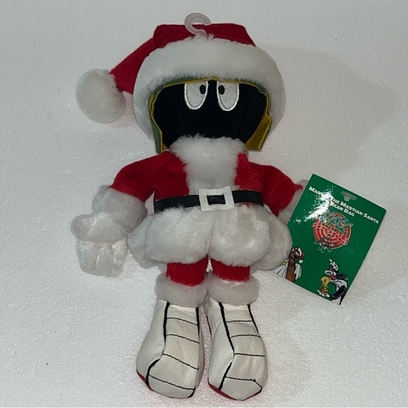 Warner Bros. Other - Warner Bros Studio 1998 Marvin The‎ Martian Santa Bean Bag, Peace On Earth